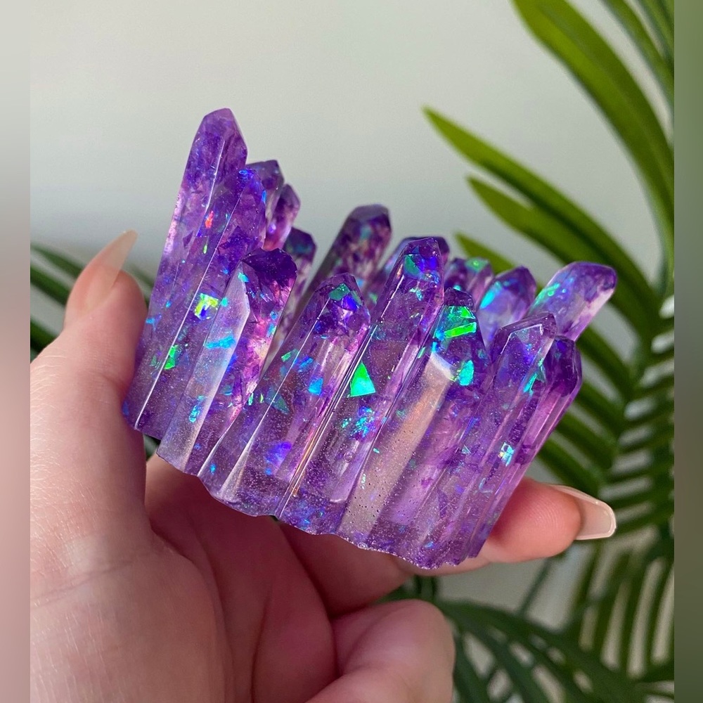 Candle Holder ~ Purple Amethyst